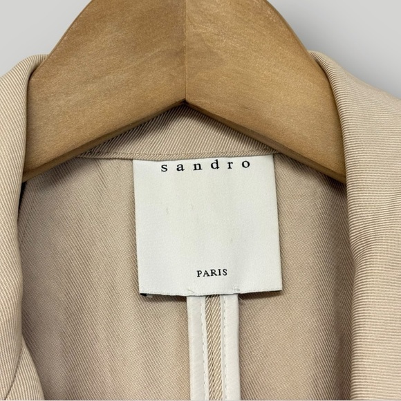 SANDRO Robertine  Coat Sz 4 - Picture 6 of 14